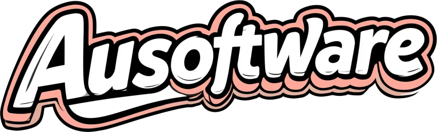 Ausoftware brush-script wordmark
